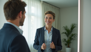 Confident individuals improving their personal image